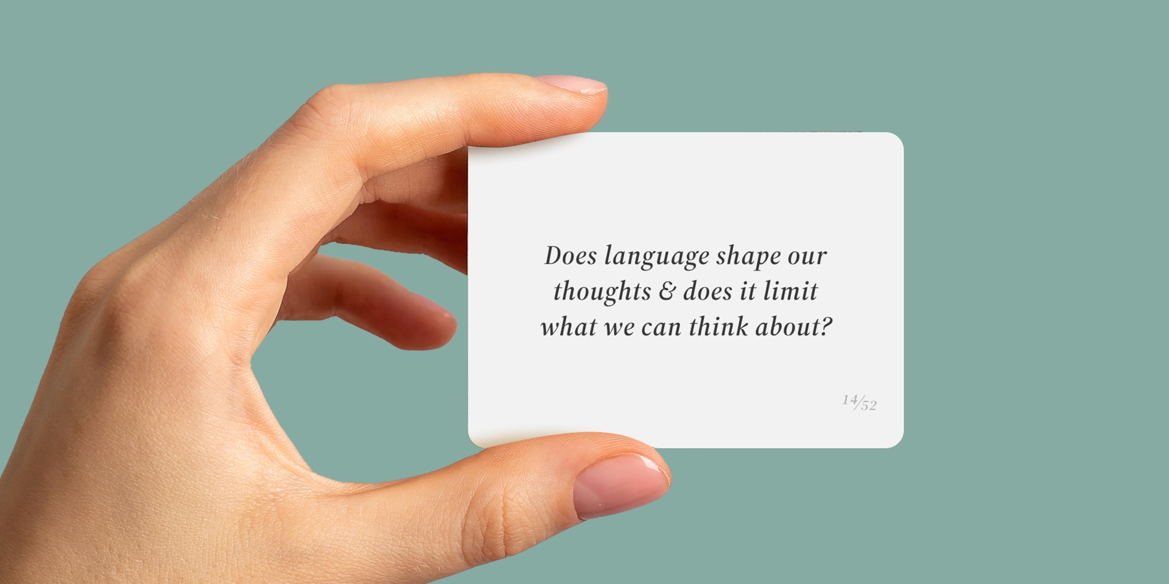 Does language shape our thoughts and limit what we can think about?